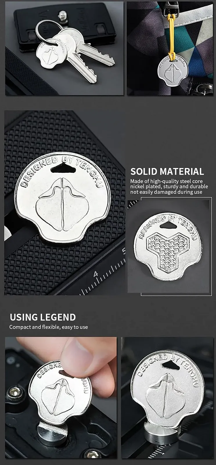 Викрутка-ключ для камери 1/4" 3 шт., фото №3