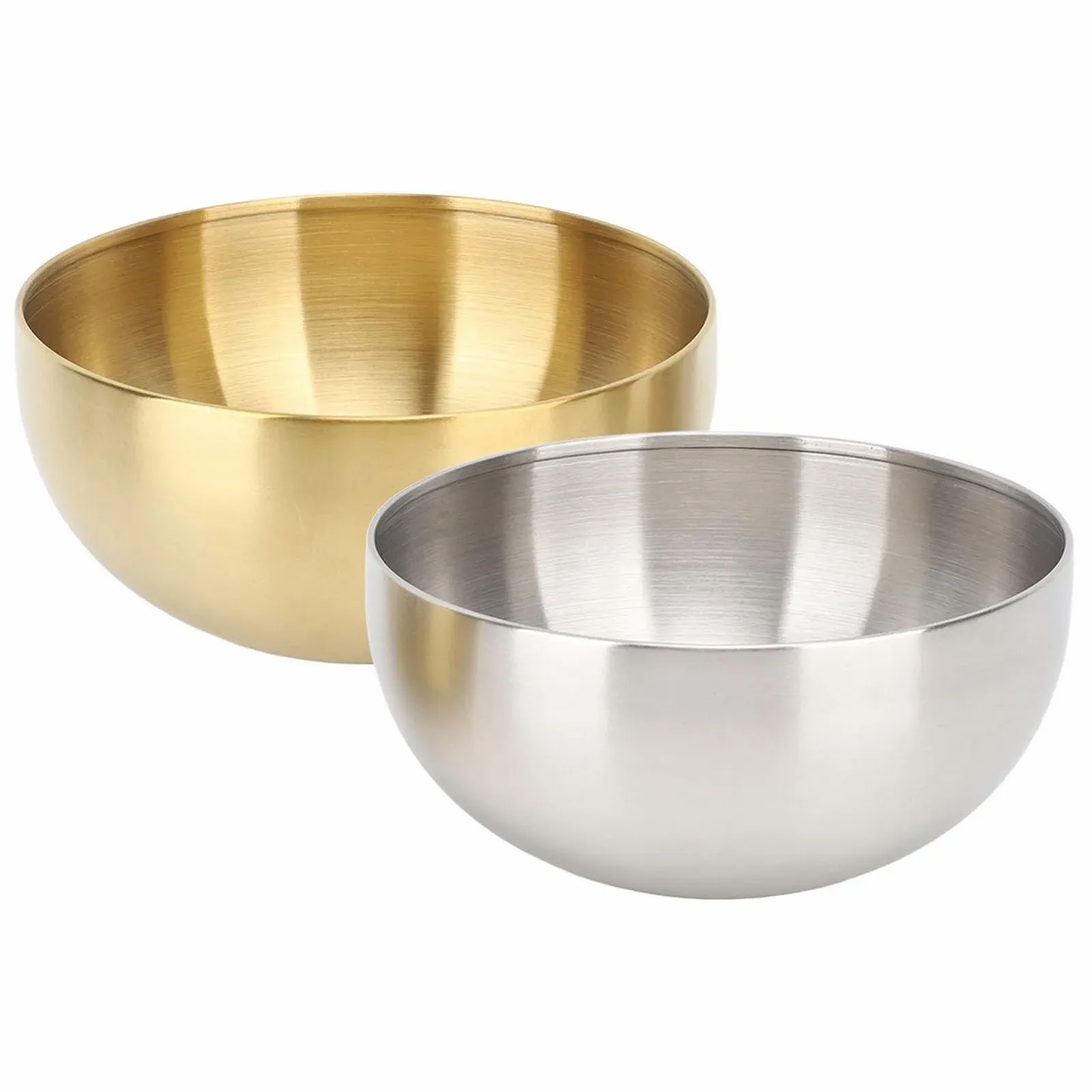Набор мисок для смешивания Stainless Steel 2 шт. двухстенные изолированные круглые 15 см, фото №1 Набор мисок для смешивания Stainless Steel 2 шт. двухстенные изолированные круглые 15 см, фото №1