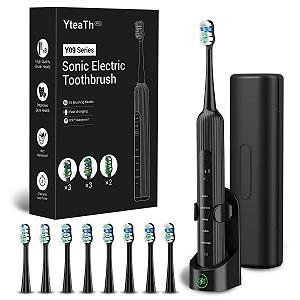 Електрична Зубна Щітка Yteath Pro, 5 Режимів, 3 Рівні Інтенсивності, Чорна - Фото 1