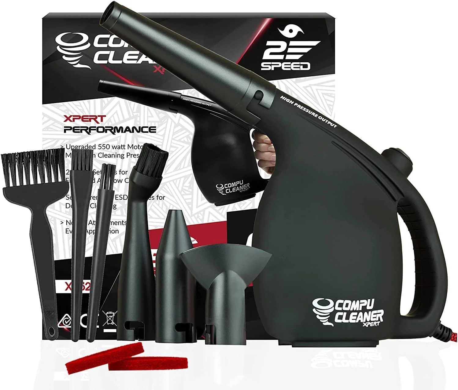 Електрична повітродувка IT Dusters CompuCleaner Xpert 550 Вт, фото №8 Електрична повітродувка IT Dusters CompuCleaner Xpert 550 Вт, фото №8