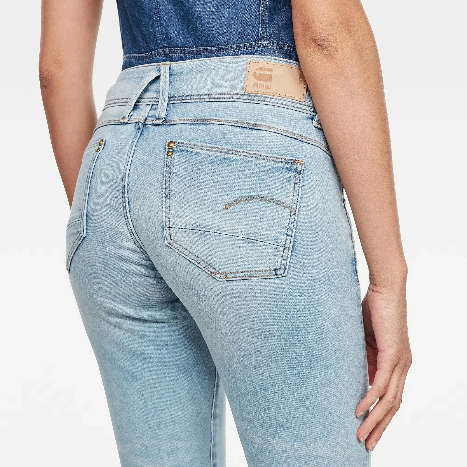 Женские джинсы G‑STAR RAW Lynn Mid Skinny Topaz Blue - 26, фото №3 Женские джинсы G‑STAR RAW Lynn Mid Skinny Topaz Blue - 26, фото №3