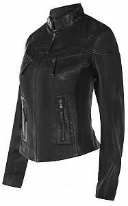 Куртка Infinity Leather Женская 100% Натуральная Кожа Slim Fit Классический Воротник synthetic.ua - Фото 1