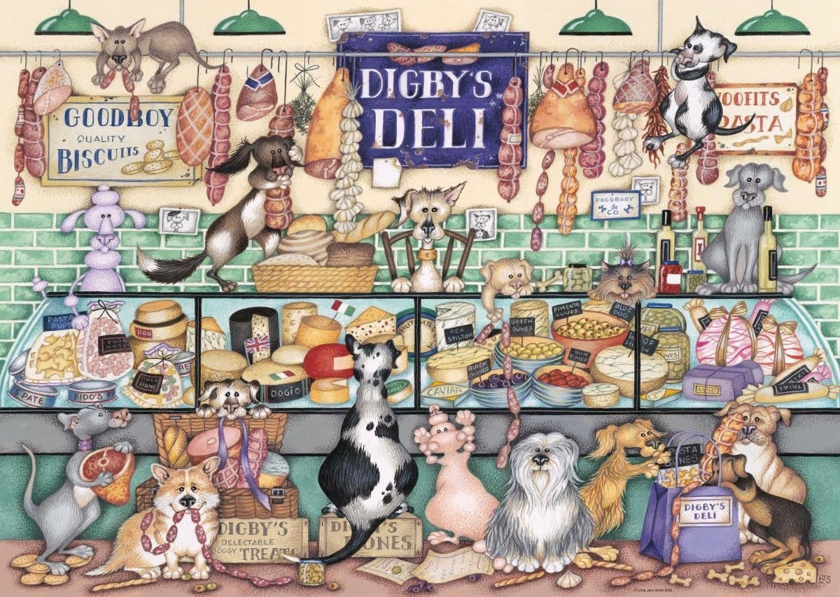 Пазл Ravensburger Dapper Dogs №1 Digby's Deli 1000 элементов 12+, фото №2
