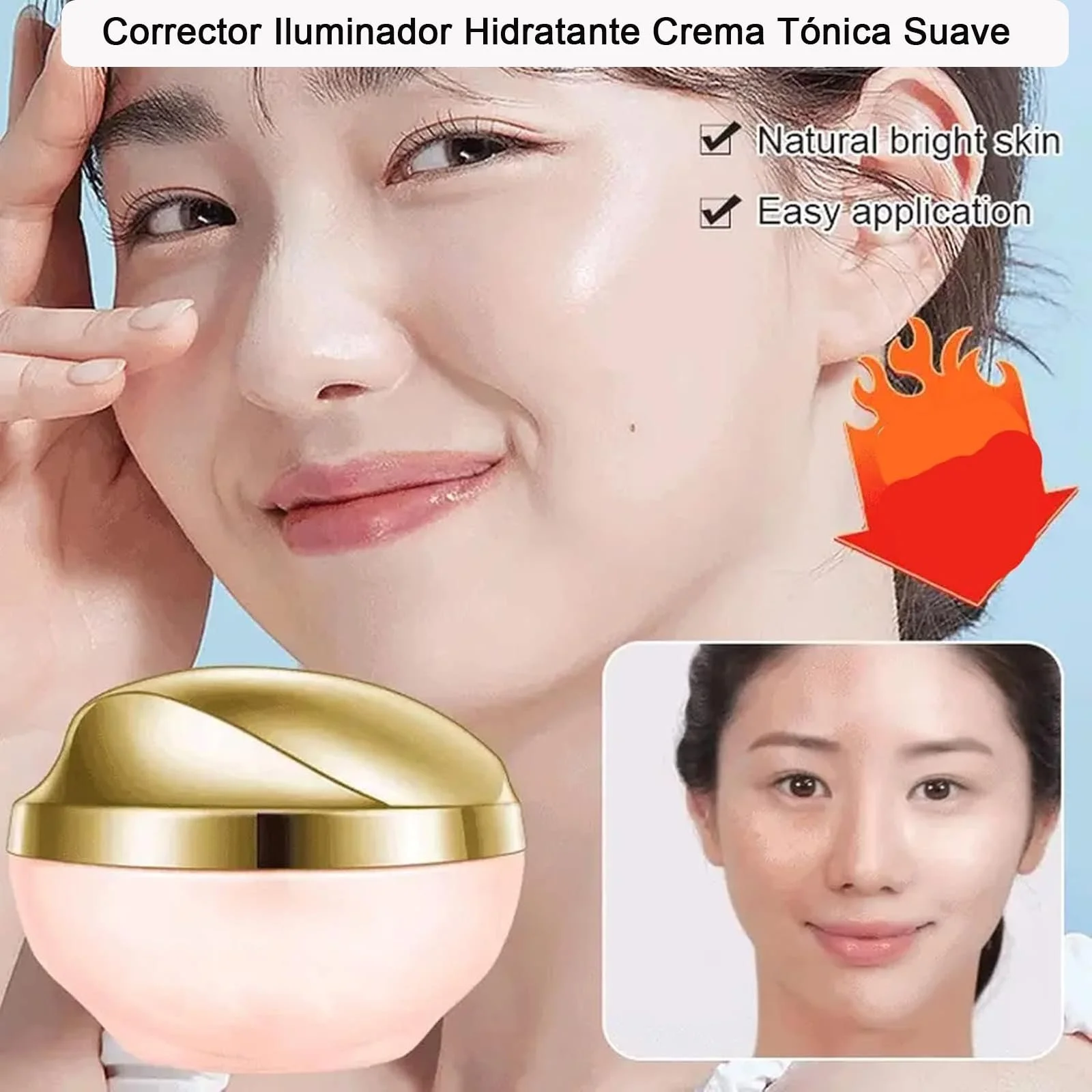 Консилер ZEID Iluminador Hidratante Crema 50 г, набір 2 шт., фото №2