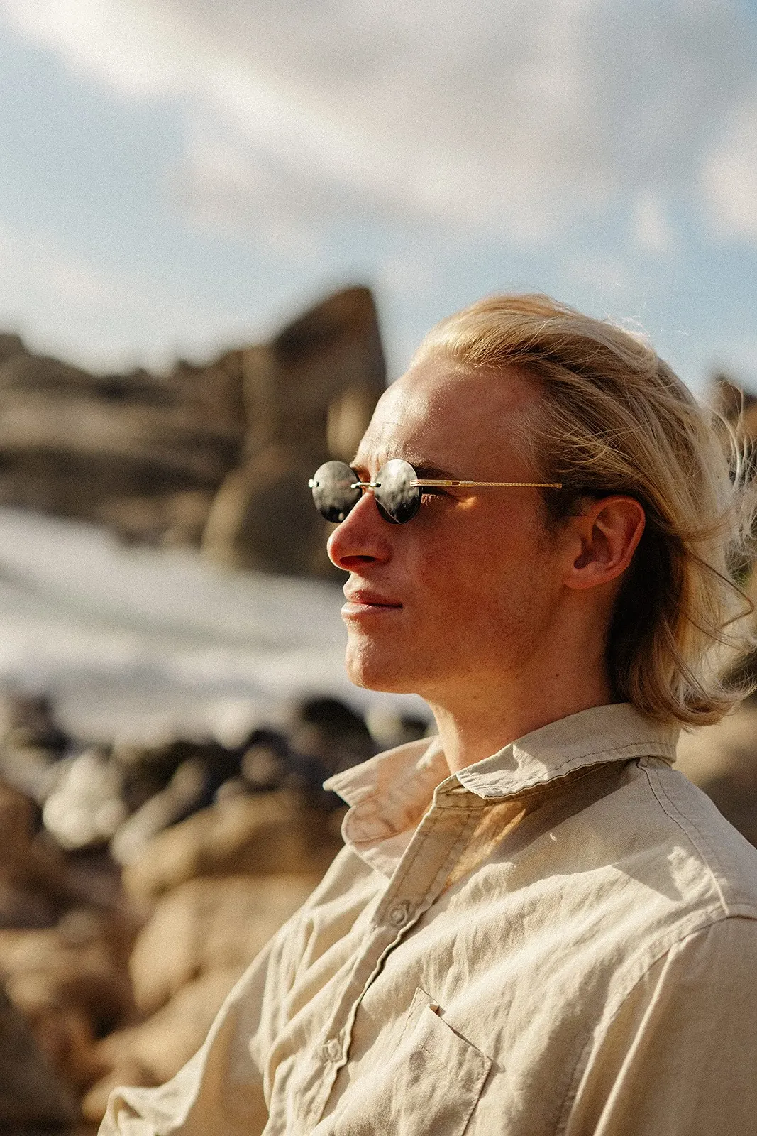 Сонцезахисні окуляри Без оправи Металеві UV400, фото №3