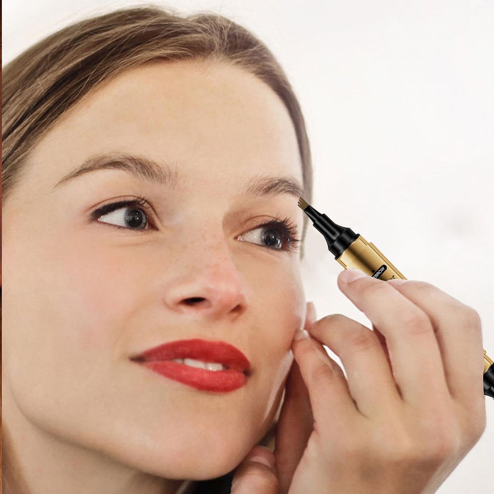 Олівець для брів Microblading 2-в-1 з 4-зубцевим наконечником, фото №2