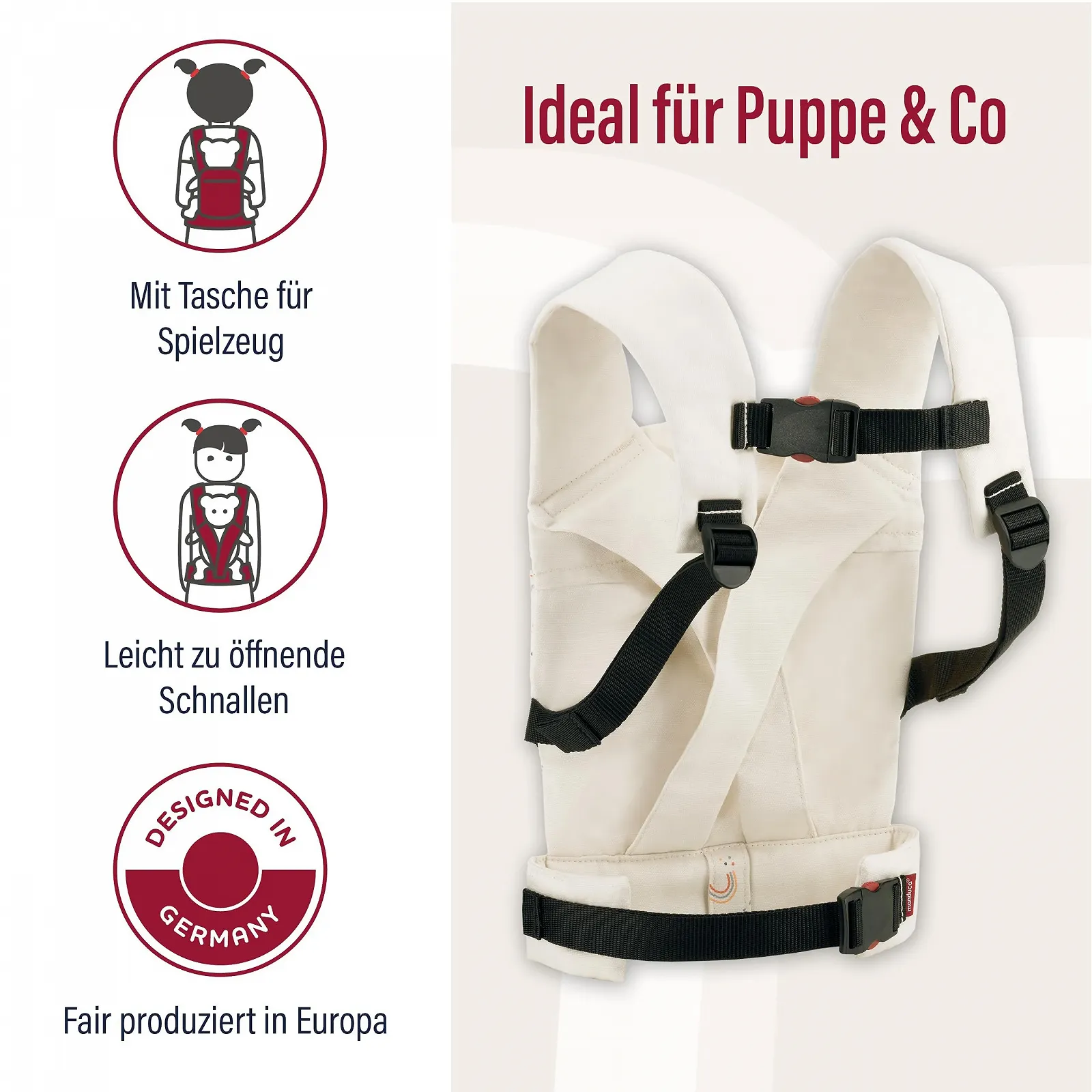 Слінг для ляльки Manduca для малюків від 18 місяців, фото №3