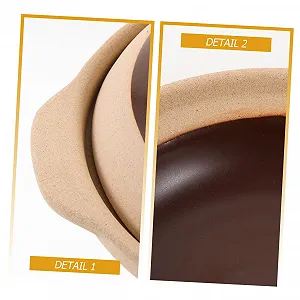 Керамическая кастрюля Garneck с крышкой Энергосберегающая Равномерный нагрев Нескользящая ручка Антипригарная Для газовых плит Традиционная synthetic.ua - Фото 1