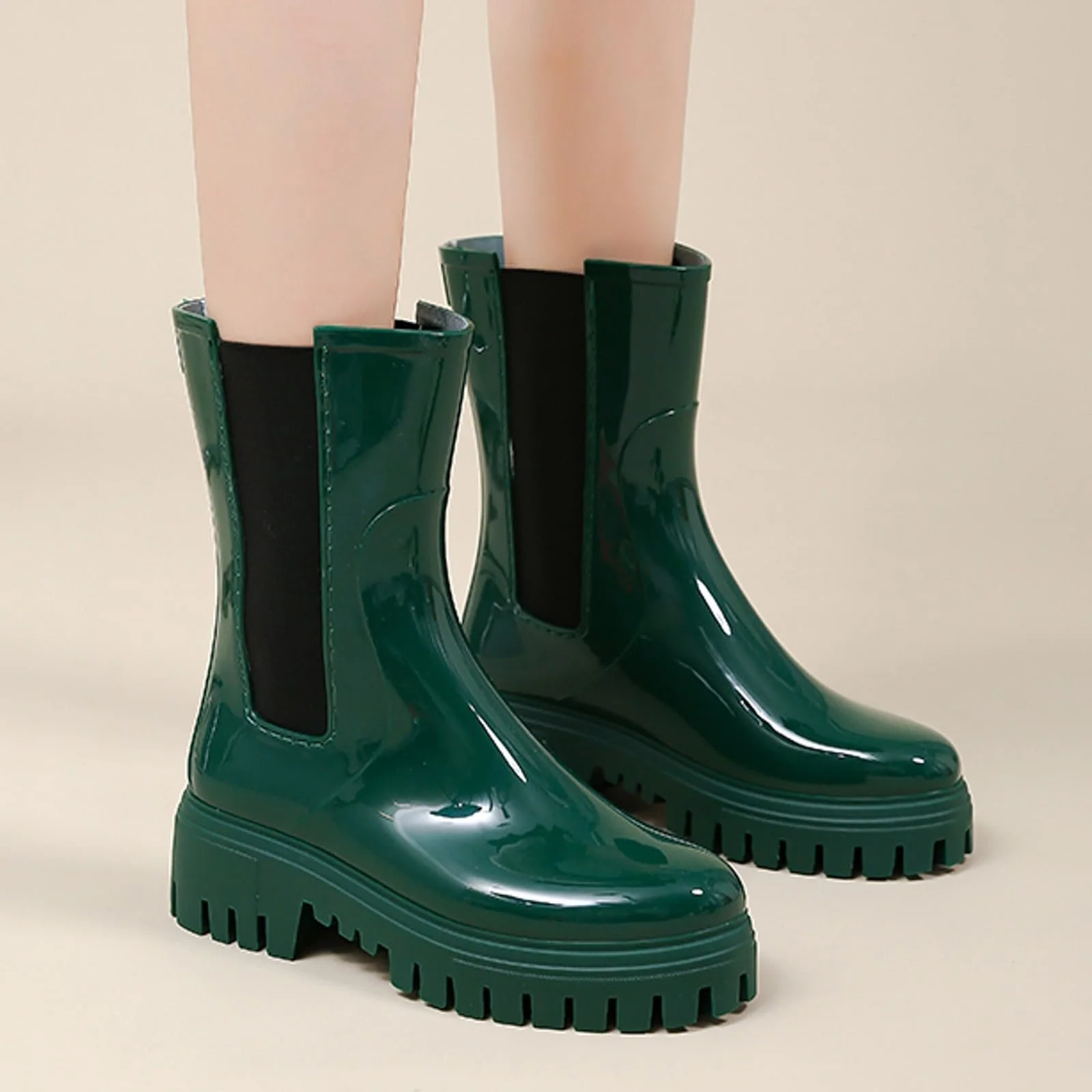 Чоботи Wellington Чоловічі Напіввисокі Дощові, фото №3