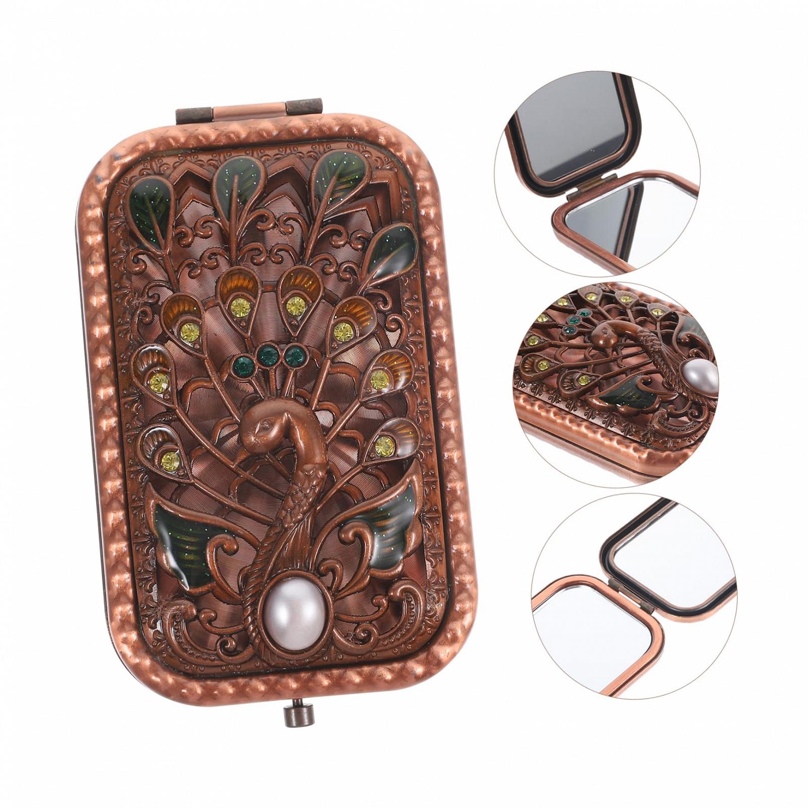 Дзеркало Angoily 3St Pfau Schminkspiegel Reisebrieftasche двустороннее Мини Алюминиевое, фото №3 Дзеркало Angoily 3St Pfau Schminkspiegel Reisebrieftasche двустороннее Мини Алюминиевое, фото №3