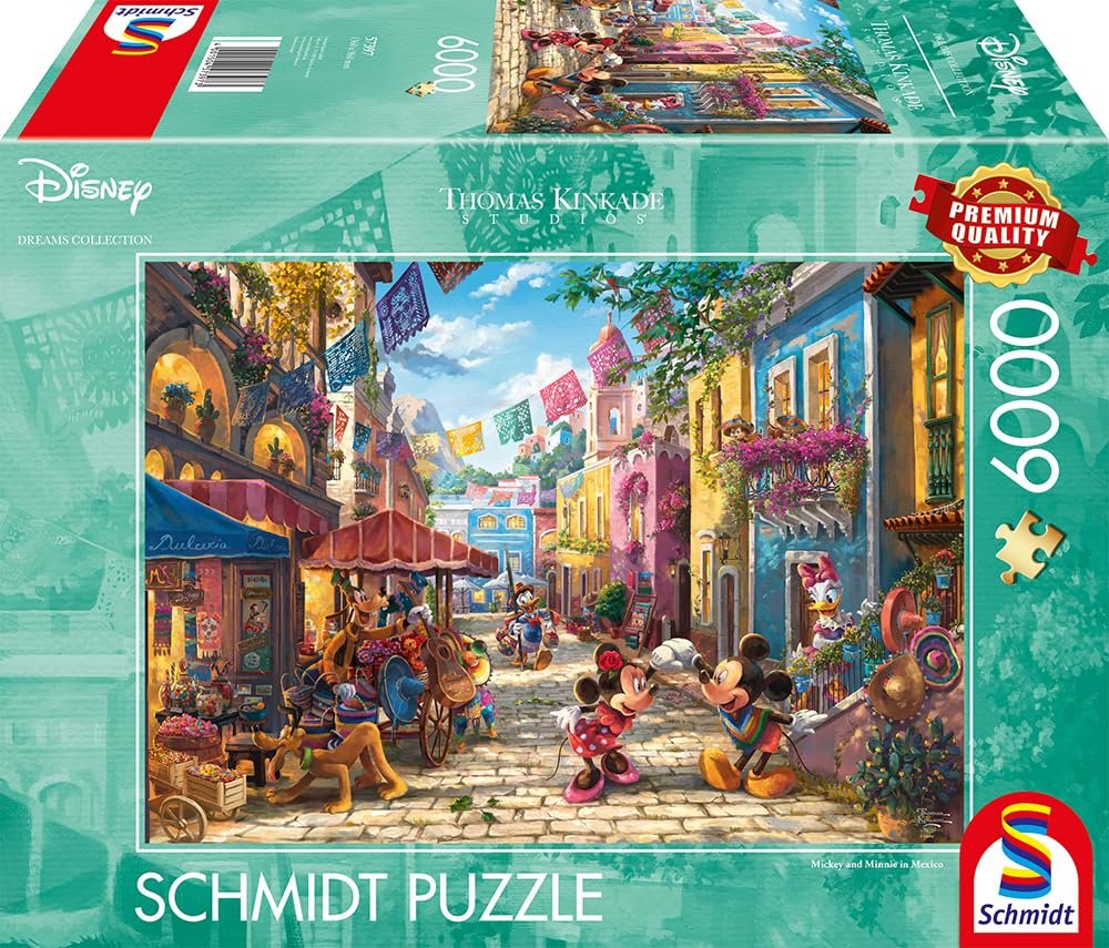 Пазл Schmidt Spiele Disney 57397 Thomas Kinkade Mickey and Minnie in Mexico 6000 элементов, фото №4 Пазл Schmidt Spiele Disney 57397 Thomas Kinkade Mickey and Minnie in Mexico 6000 элементов, фото №4