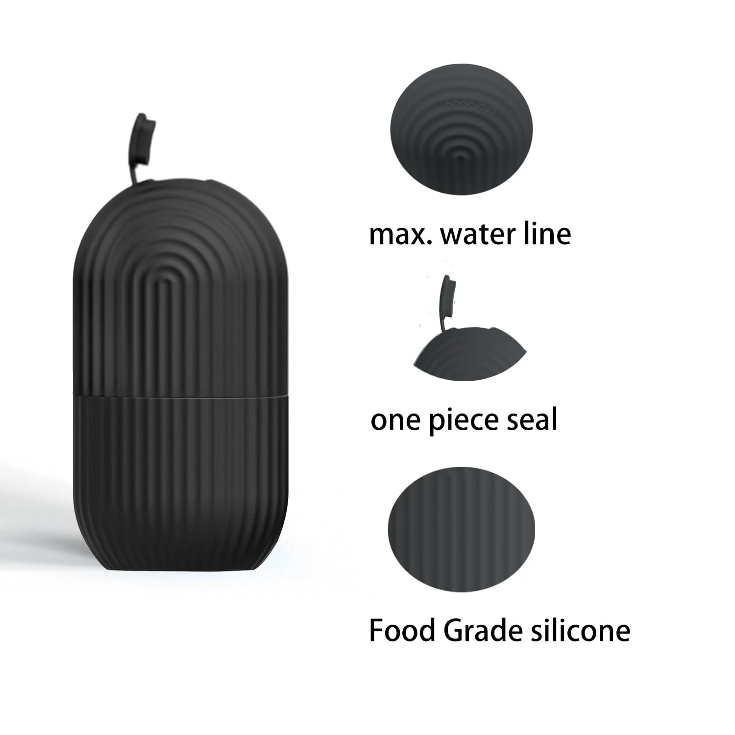 Ролик для обличчя крижаний YHDVOYAG силіконовий багаторазовий для обличчя та очей, фото №5