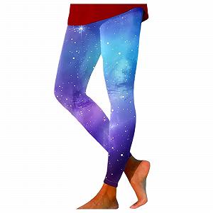 Леггинсы Fannyfuny Galaxy Цветные Леггинсы Блестящий 3D принт Космос Эластичные ЛеггинсыДля йоги с высокой талией Тянущиеся  Карнавальные Костюмы Спортивные Леггинсы Космические Леггинсы - Фото 1