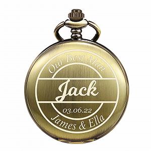 Карманные часы TREEWETO Personalised Engraved для мужчин - Фото 1