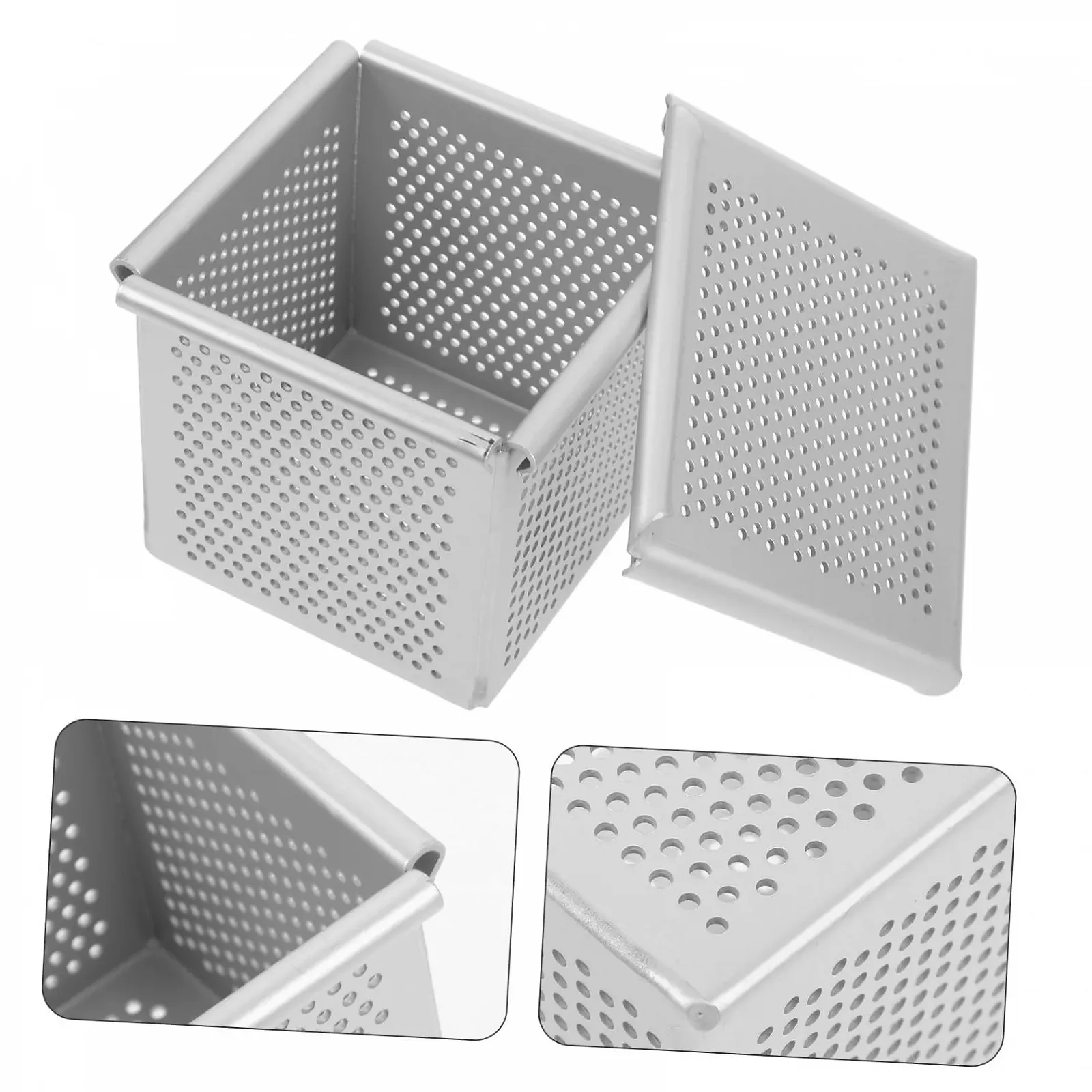 Форма для хлеба алюминиевая мини квадратная с крышкой антипригарная, фото №8