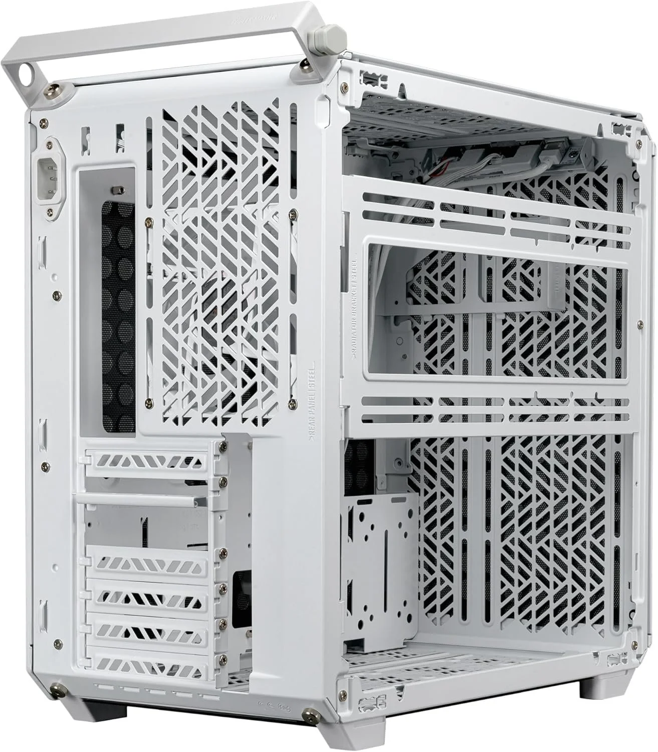 Корпус Cooler Master Qube 500 Flatpack / Без БП / EATX / USB Type-C / Стекло / Белый, фото №5