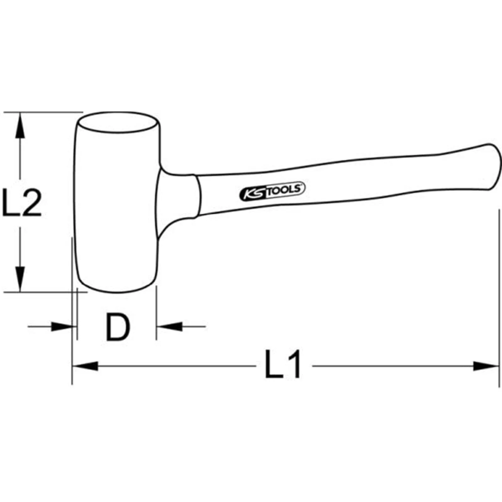 Безінерційний молоток KS Tools 140.5258 1720g, фото №4 Безінерційний молоток KS Tools 140.5258 1720g, фото №4