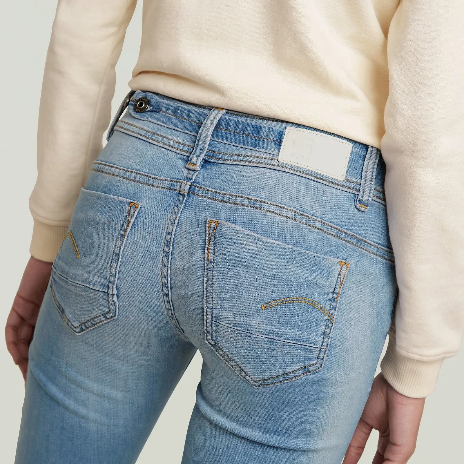 Жіночі джинси G‑Star Midge Saddle Mid Straight Light Indigo Aged - 31, фото №6 Жіночі джинси G‑Star Midge Saddle Mid Straight Light Indigo Aged - 31, фото №6