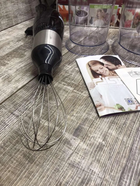 Блендер 4в1 DSP KM-1004 погружной со съемной ножкой 2 насадками скорости 200 Вт Чёрный, фото №5 Блендер 4в1 DSP KM-1004 погружной со съемной ножкой 2 насадками скорости 200 Вт Чёрный, фото №5