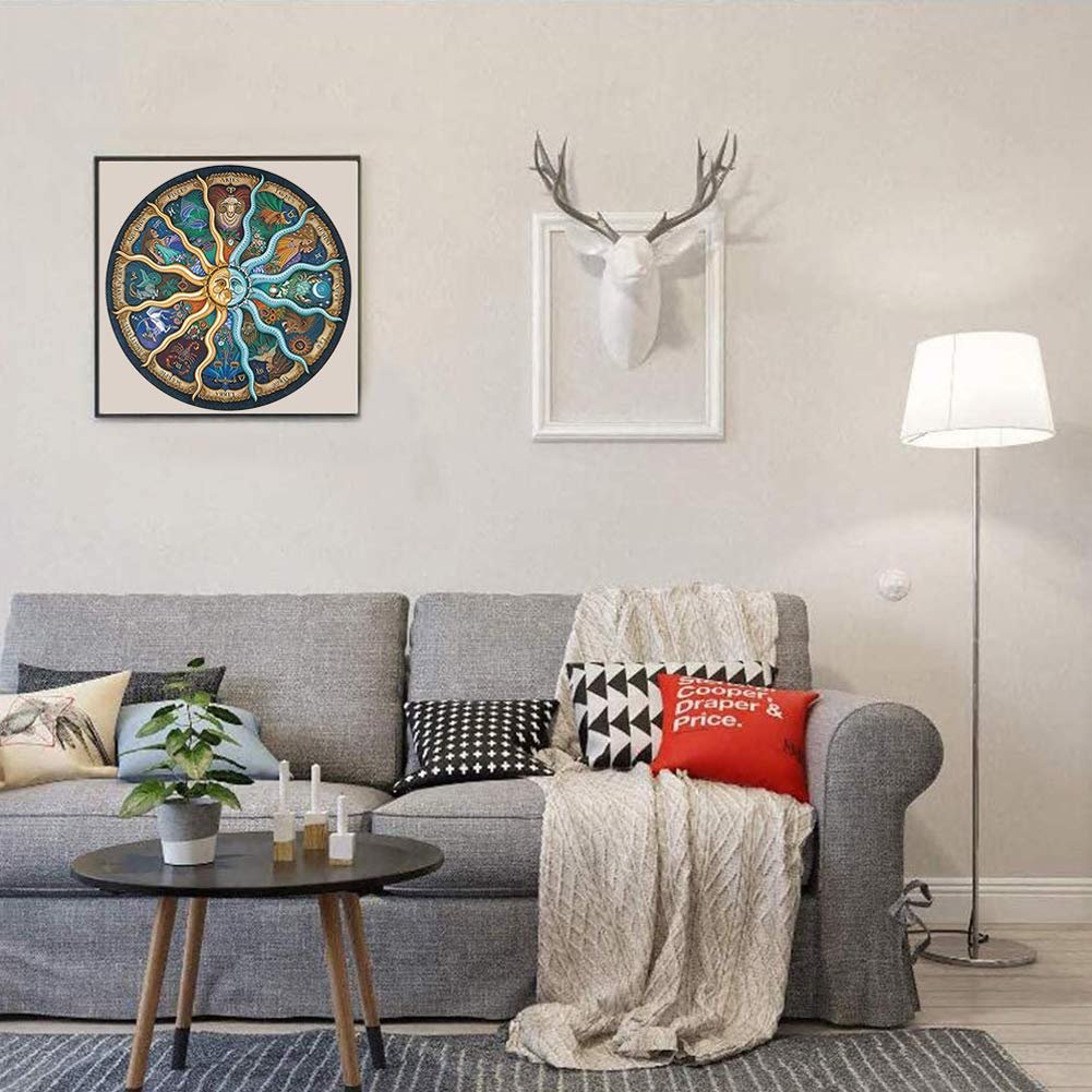 Пазл FALUCKKY Twelve Constellations 1000 деталей Круглый Сложный уровень, фото №6