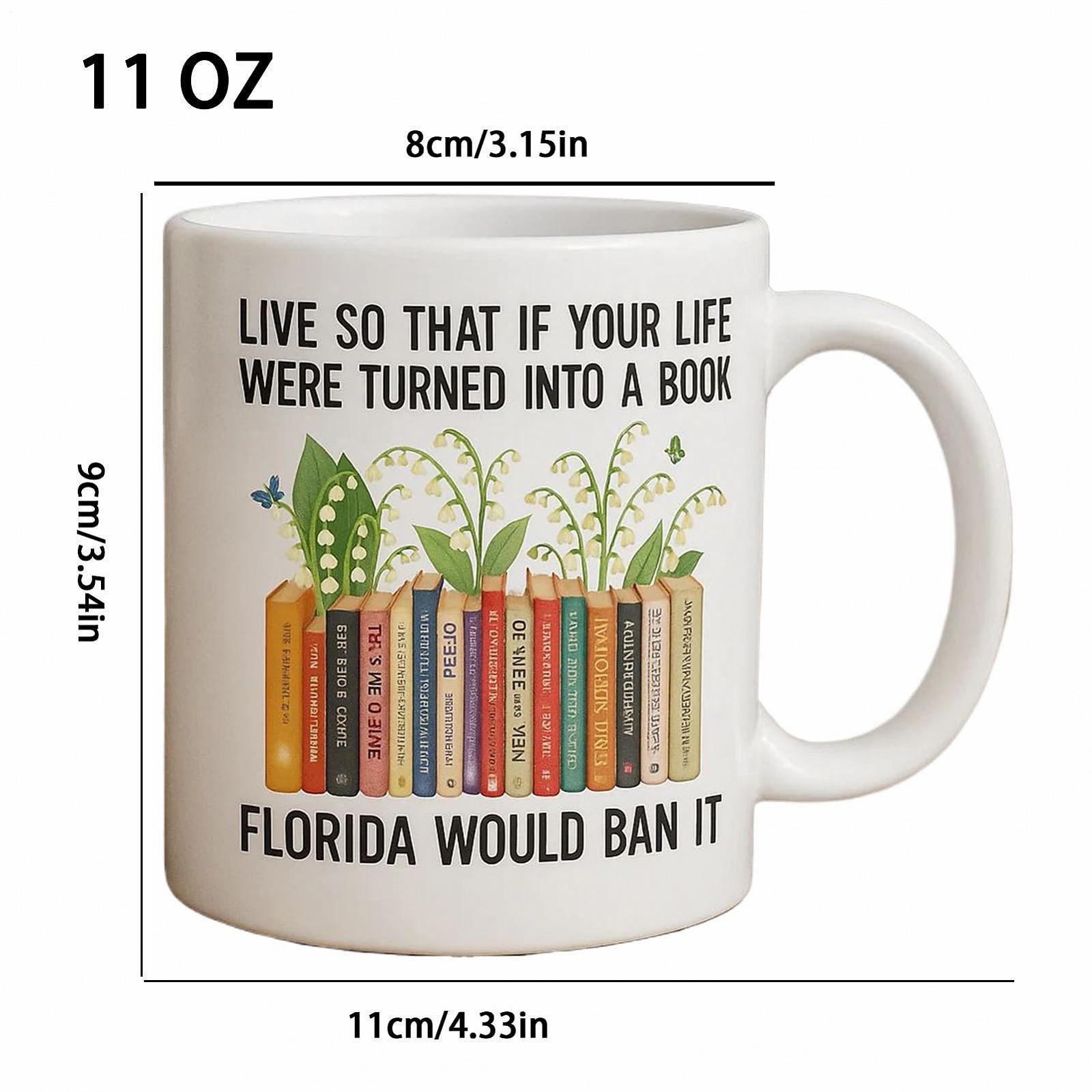Дорожня Кружка для Кави Керамічна з Дизайном Книги та Надихаючим Текстом, фото №3