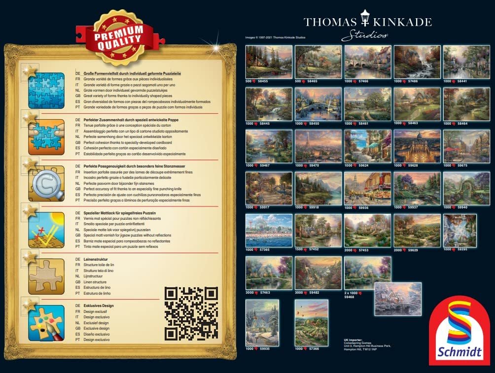 Пазл Schmidt Spiele Thomas Kinkade Виноградник в мирной долине 1000pc, фото №3 Пазл Schmidt Spiele Thomas Kinkade Виноградник в мирной долине 1000pc, фото №3