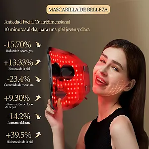 LED Маска для лица Красный Свет, Терапия Красным Светом 7 Функций с Контроллером, Лечение Акне, Восстановление synthetic.ua - Фото 1