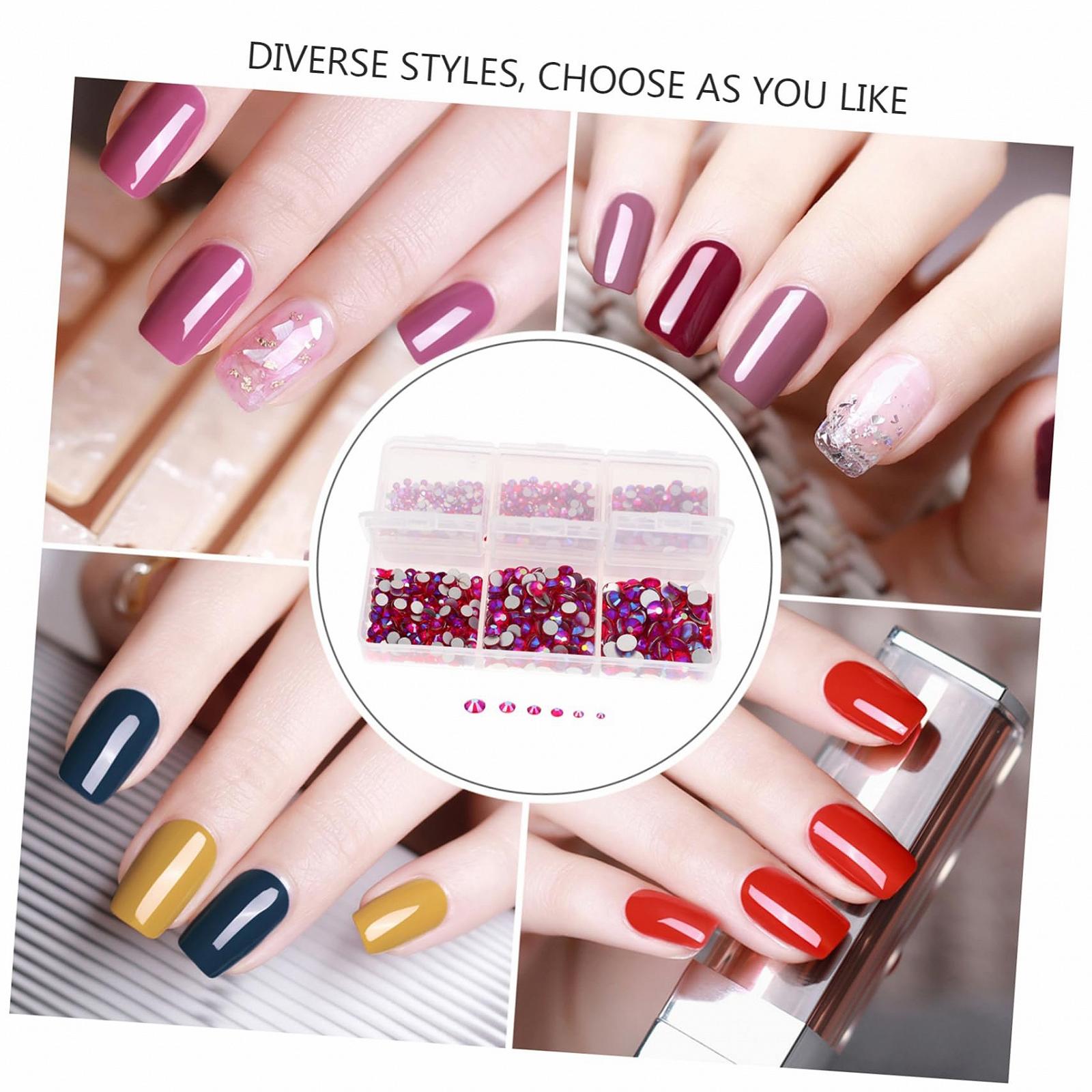 Стразы Flatback FRCOLOR для дизайна ногтей с большими AB кристаллами, блестящие стразы для творческого дизайна ногтей, фото №3