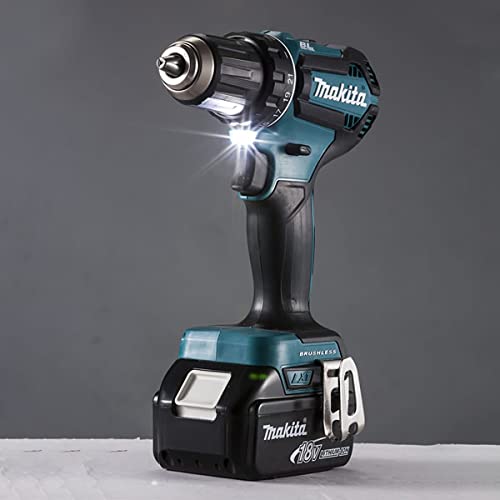 Шуруповерт Makita DDF485RGJ 50Nm BL LXT 18 V + 2 акумулятори 18 В 6 А·год Li-Ion BL1860B + зарядний пристрій DC18RC + валіза Makpac, фото №4