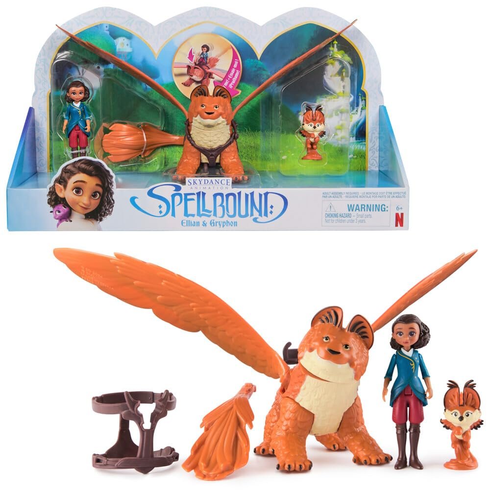 Набор фигурок Эллиан Spellbound, 9 см, коллекционные фигурки Грифона Делюкс и детеныша, фото №1