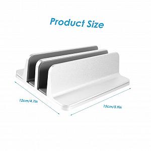 Подставка для ноутбука алюминиевая вертикальная стабильная для экономии места Органайзер для стола Прочный держатель для ноутбука и планшета Офисный настольный synthetic.ua - Фото 1