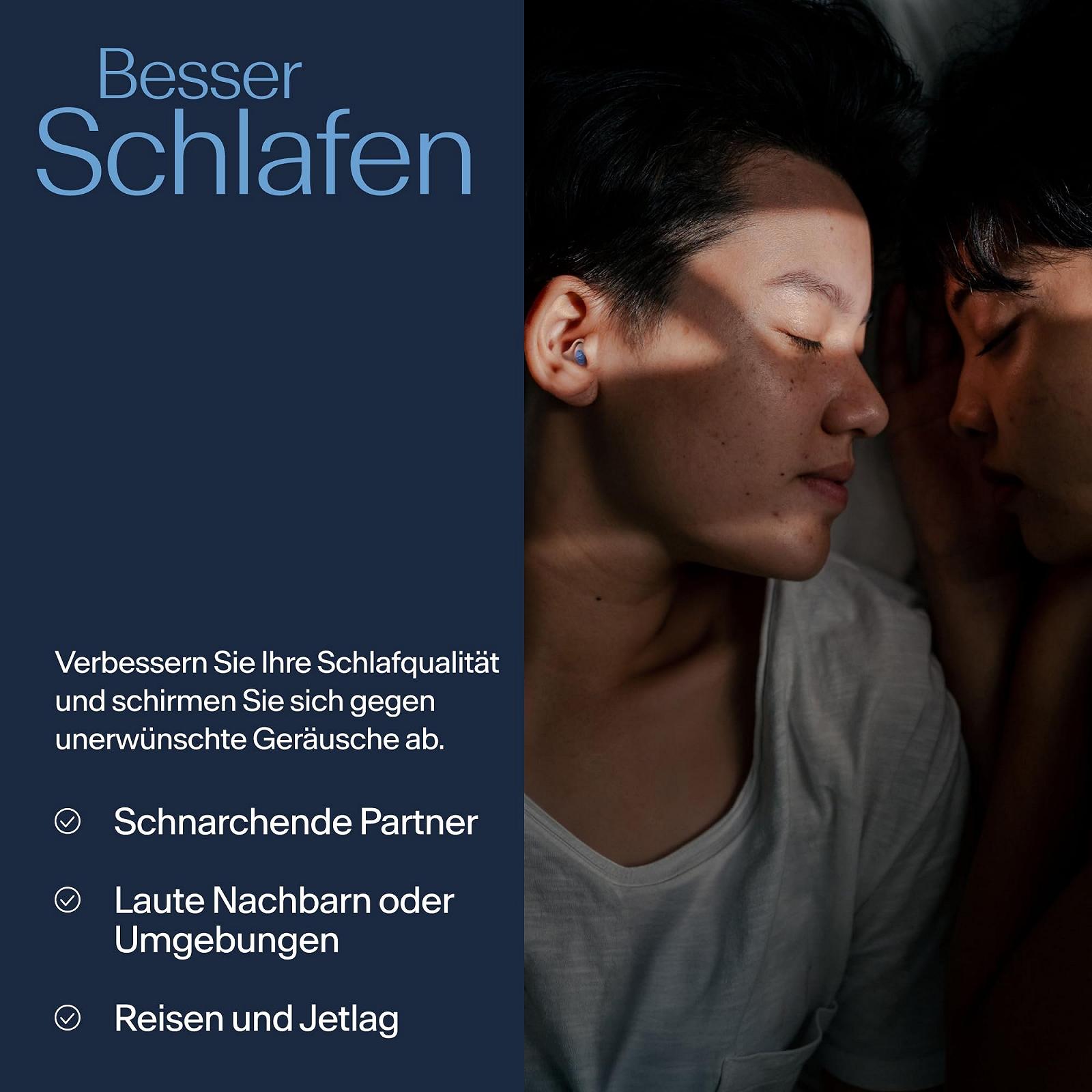 Беруші Alpine SleepDeep для сну та концентрації 27 дБ Нова 3D овальна форма, м'який шумопоглинаючий матеріал для максимального комфорту Розмір S, фото №5