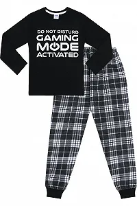 Пижама The PyjamaFactory Do Not Disturb Gaming Mode Activated Тканые Длинные - Фото 1