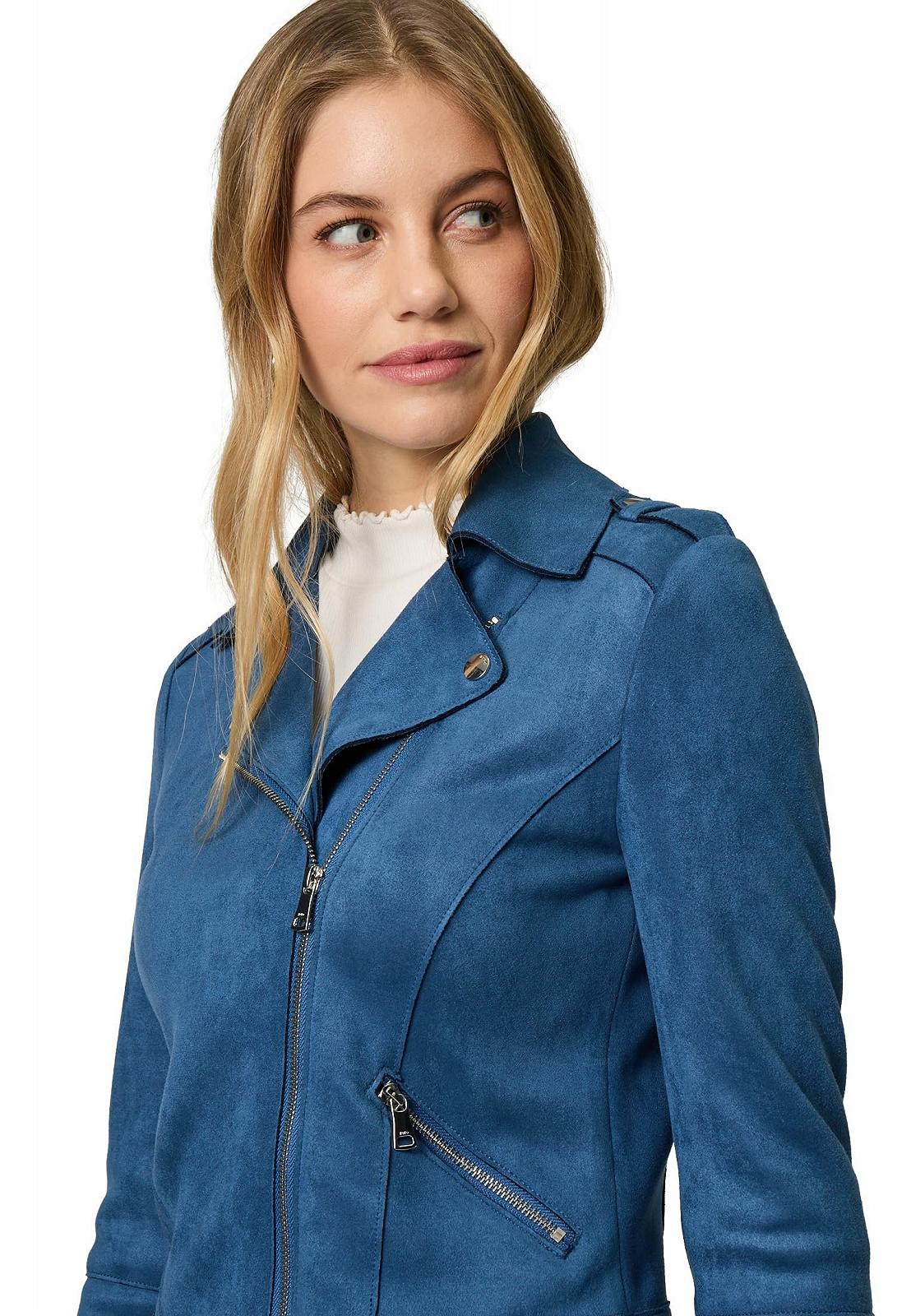 Жіноча куртка-байкер Zero Suede Look, фото №6