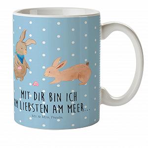 Детская Кружка Mr. & Mrs. Panda Кролик Ракушка - Фото 1