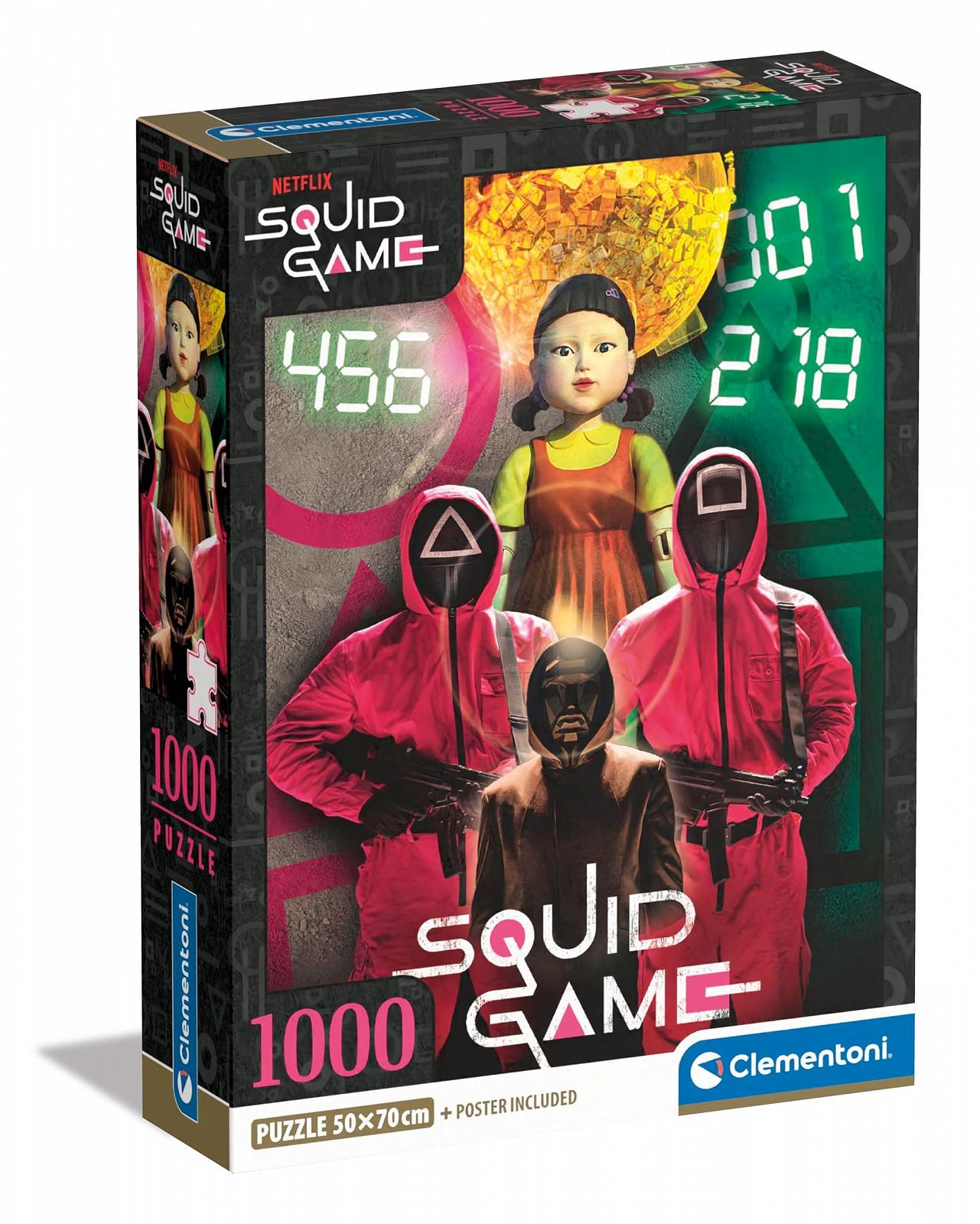Пазл Clementoni Netflix Squid Game 39859 1000 деталей Compact, фото №1