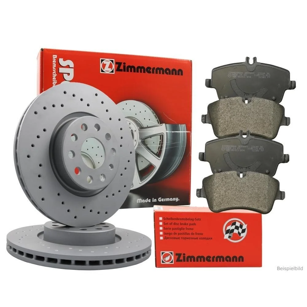 Тормозной диск ZIMMERMANN COAT Z 400.3653.20 для MERCEDES-BENZ, передняя ось, фото №1