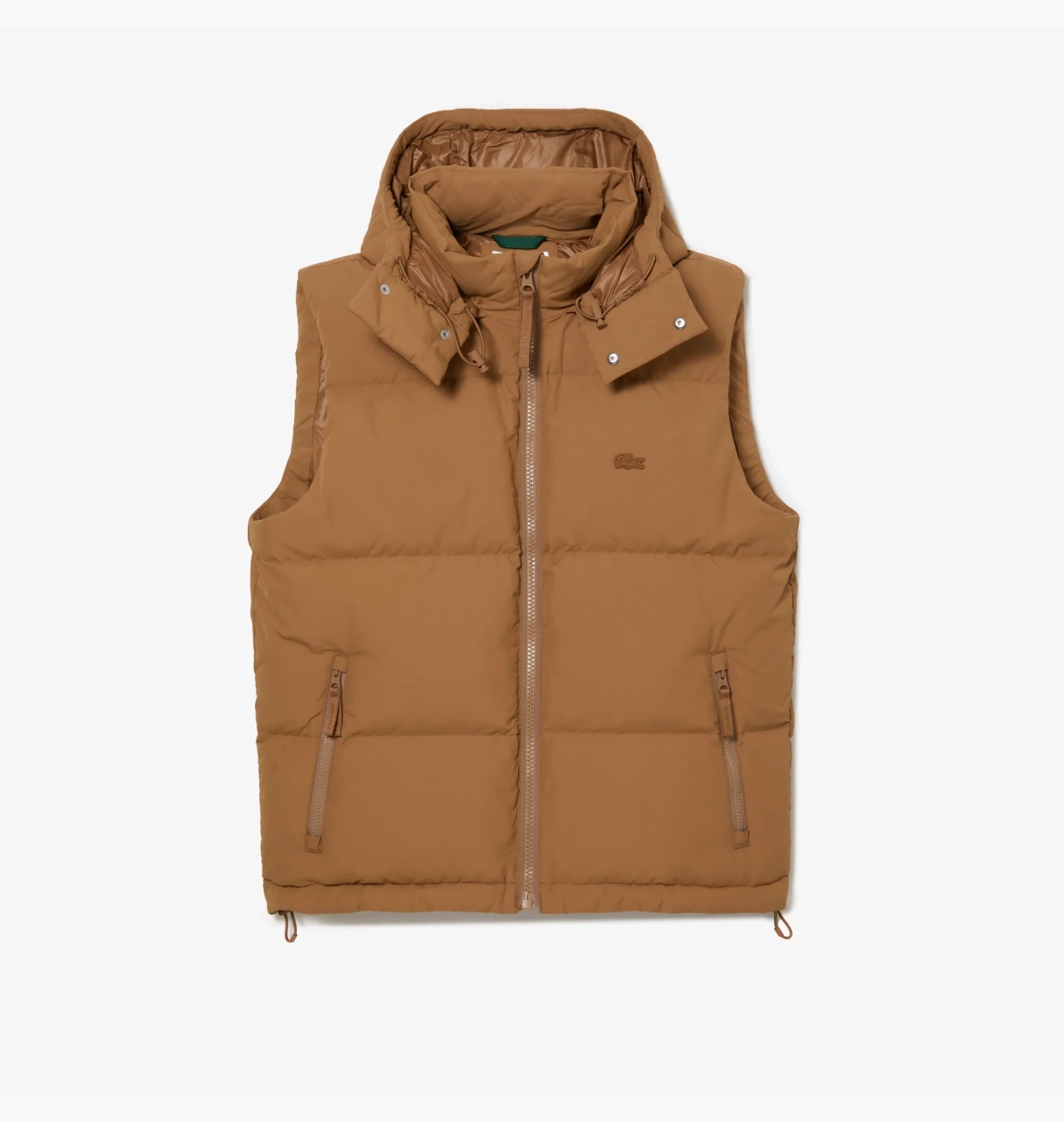 Жилет Lacoste ULTED CROC DOWN коричневый XL, фото №3