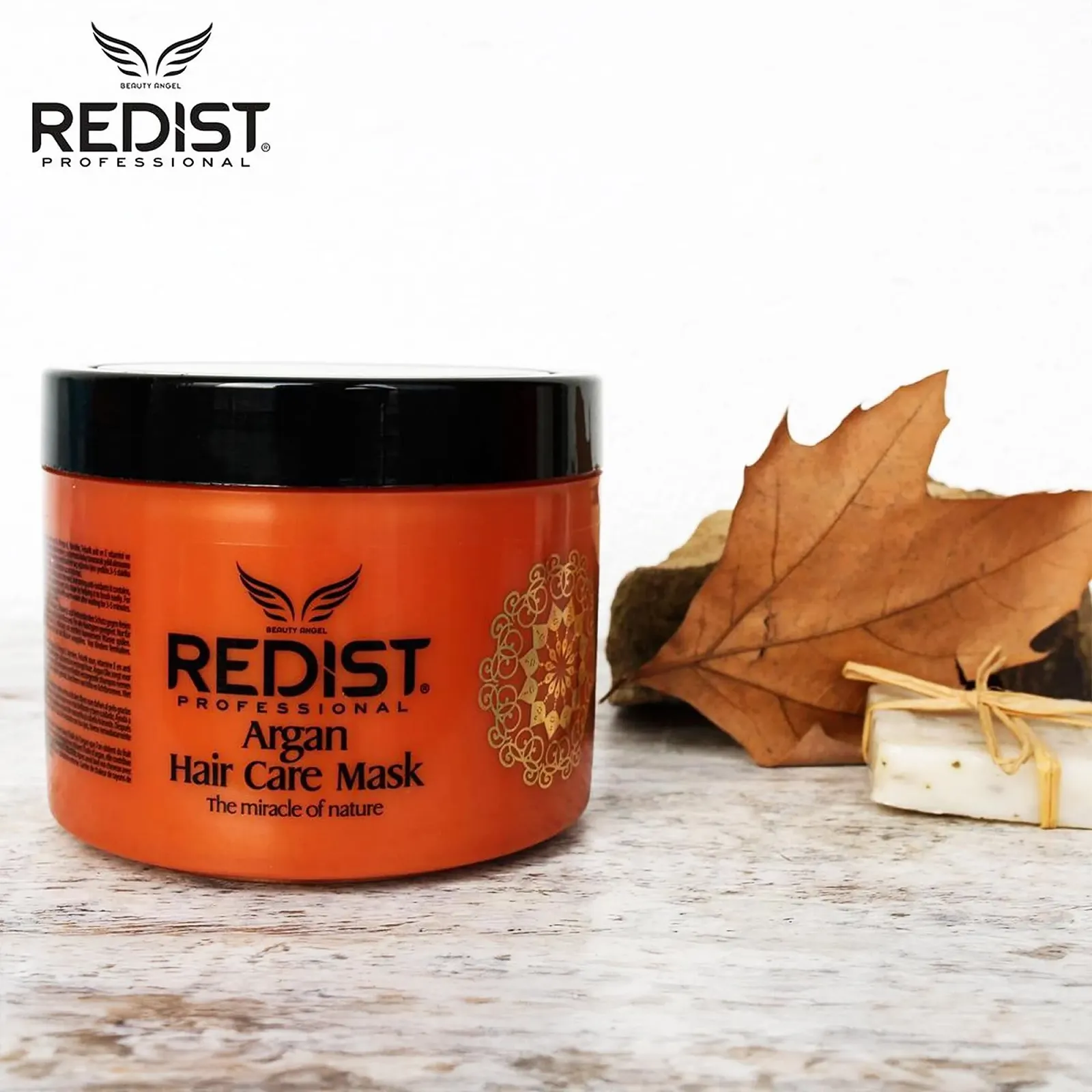 Маска для волос Redist Argan Hair Care 500 мл с Аргановым маслом для Поврежденных Сухих Волос Крем с Блеском, фото №4