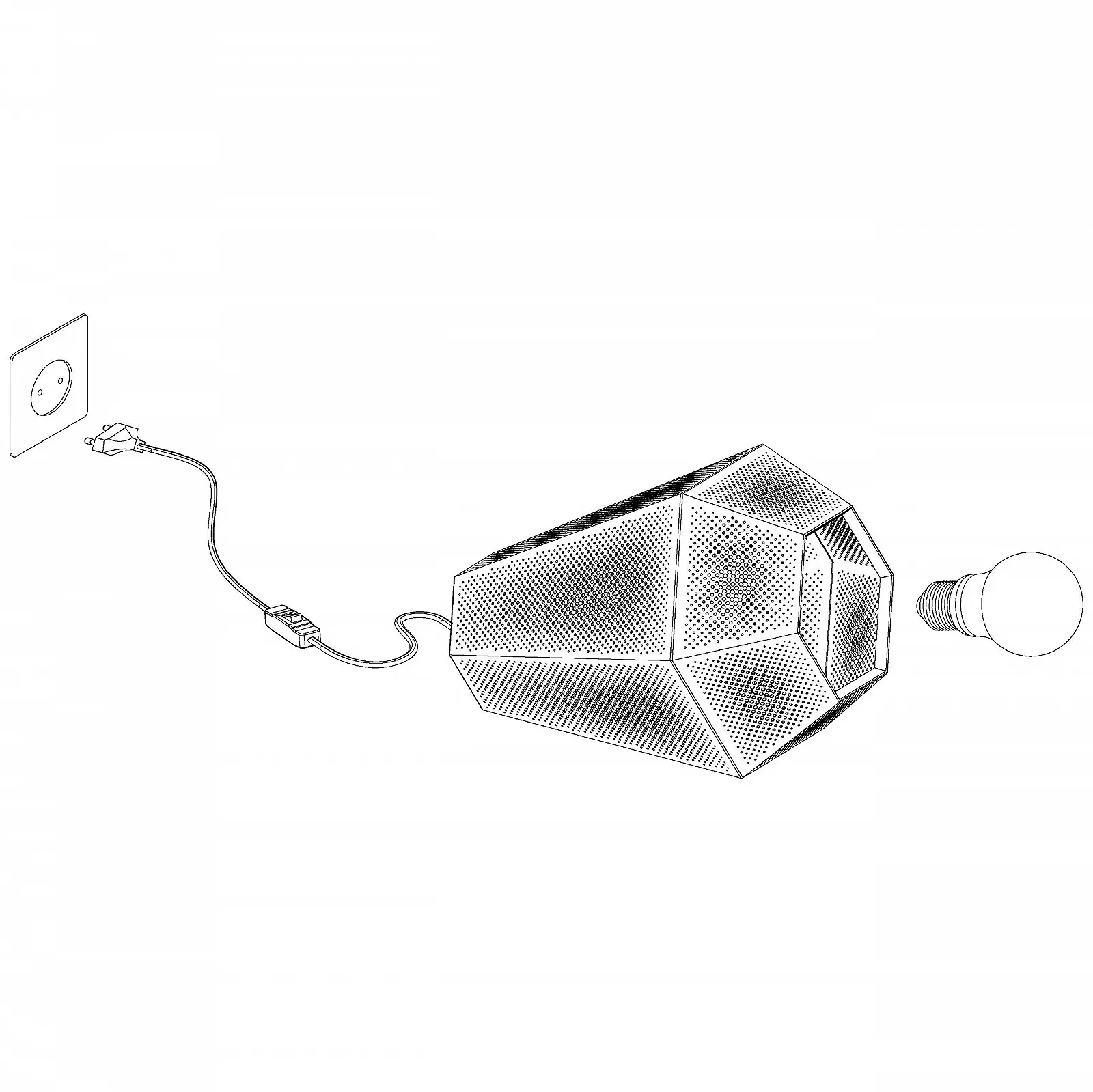 Настільна лампа EGLO Chiavica Industrial Vintage сталева нікель-чорна E27, фото №3