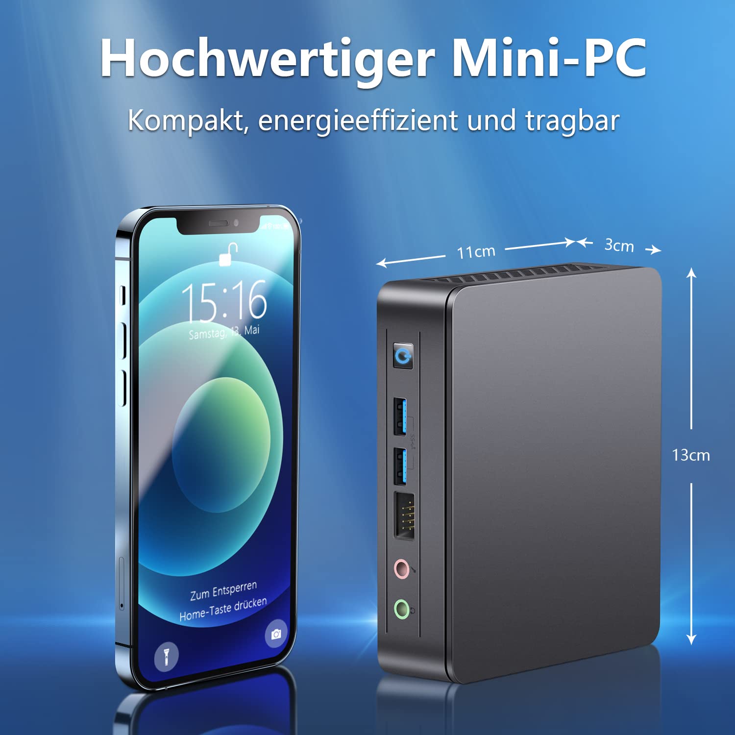 Мини-ПК Intel NUC 11 Essential с 11-го поколения N5105 до 2.9 ГГц 4 ядра 4 потока Мини настольный компьютер 8 ГБ ОЗУ 256 ГБ SSD Windows 11 Pro Настольный компьютер Двойной 4K UHD HDMI WiFi Bluetooth v5.1, фото №2 Мини-ПК Intel NUC 11 Essential с 11-го поколения N5105 до 2.9 ГГц 4 ядра 4 потока Мини настольный компьютер 8 ГБ ОЗУ 256 ГБ SSD Windows 11 Pro Настольный компьютер Двойной 4K UHD HDMI WiFi Bluetooth v5.1, фото №2