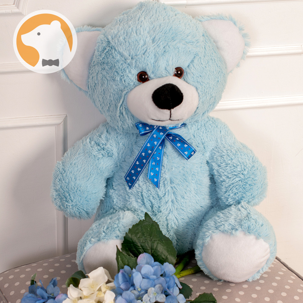 Мягкая игрушка 1000plus плюшевый медвежонок Томми, 70 см, голубой, фото №1 Мягкая игрушка 1000plus плюшевый медвежонок Томми, 70 см, голубой, фото №1