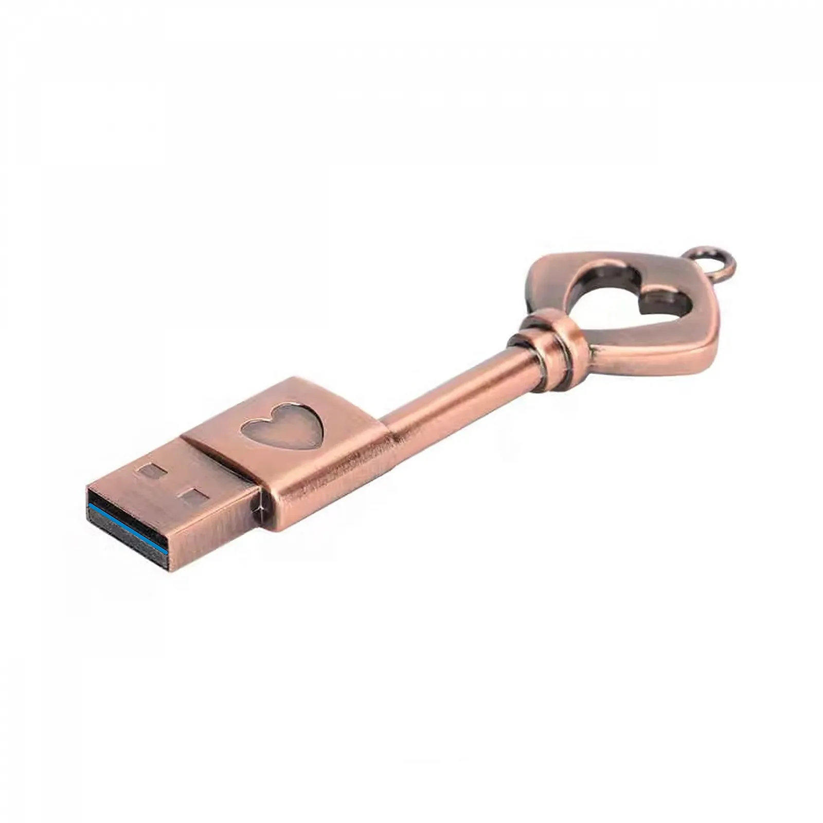 USB-накопичувач Heart Shape Metal USB 3.0 64GB Бронзовий, фото №2 USB-накопичувач Heart Shape Metal USB 3.0 64GB Бронзовий, фото №2