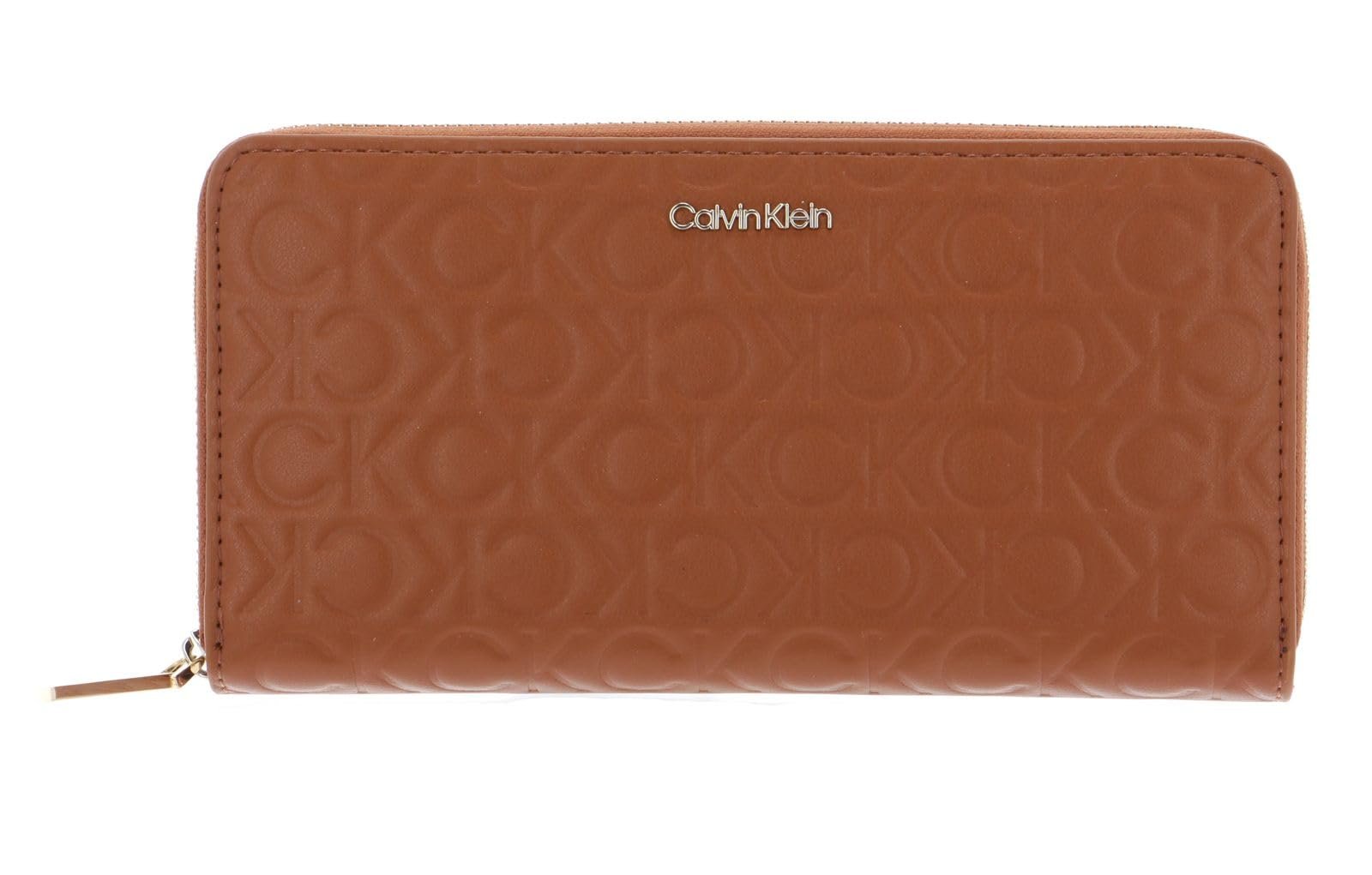 Гаманець Calvin Klein CK Must Z/A Wallet LG Embossed Жіночий Коричневий, фото №3