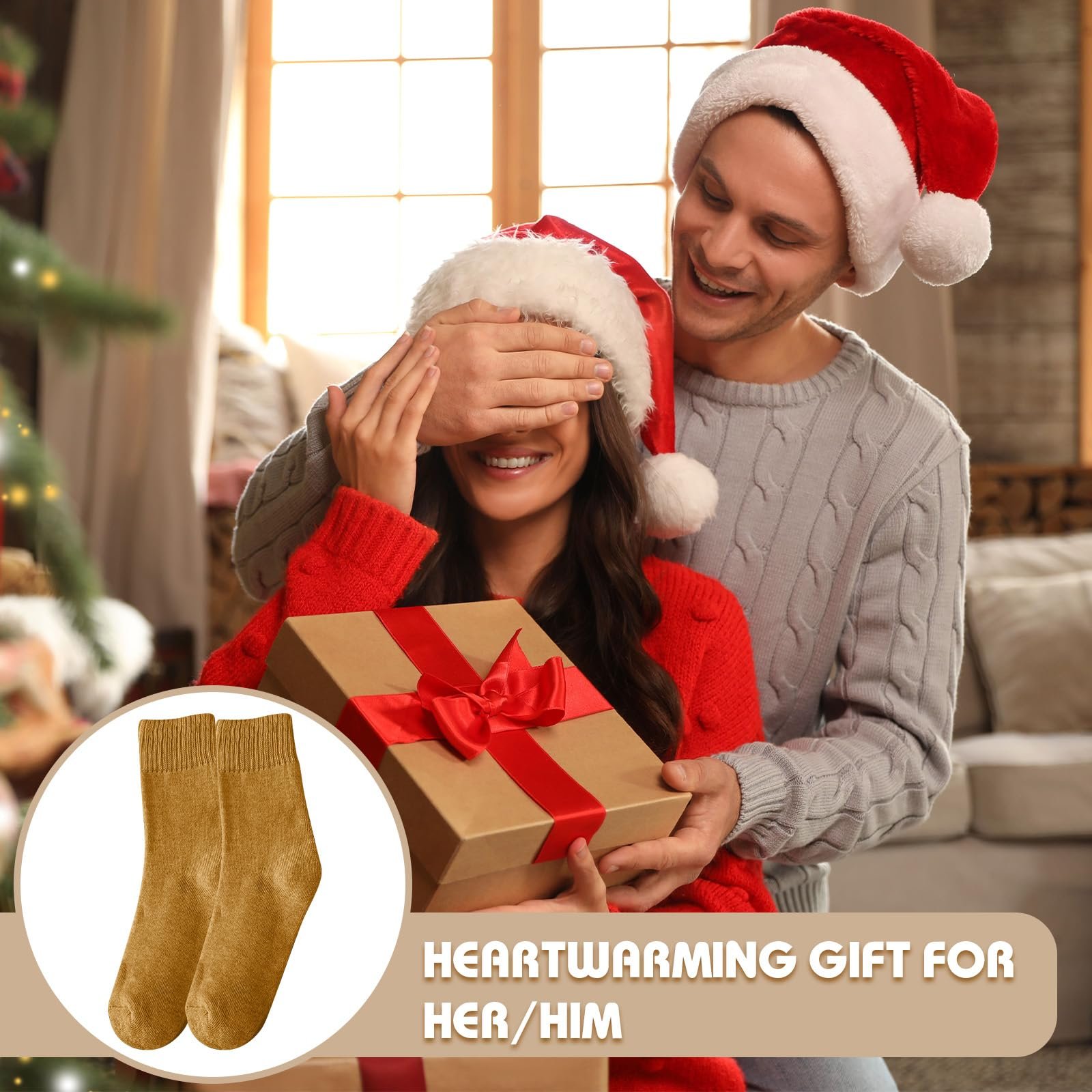 Термоноски VEGCOO, 5 пар, теплые шерстяные вязаные носки, мягкие хлопковые толстые женские носки, зимний подарок для женщин, фото №7