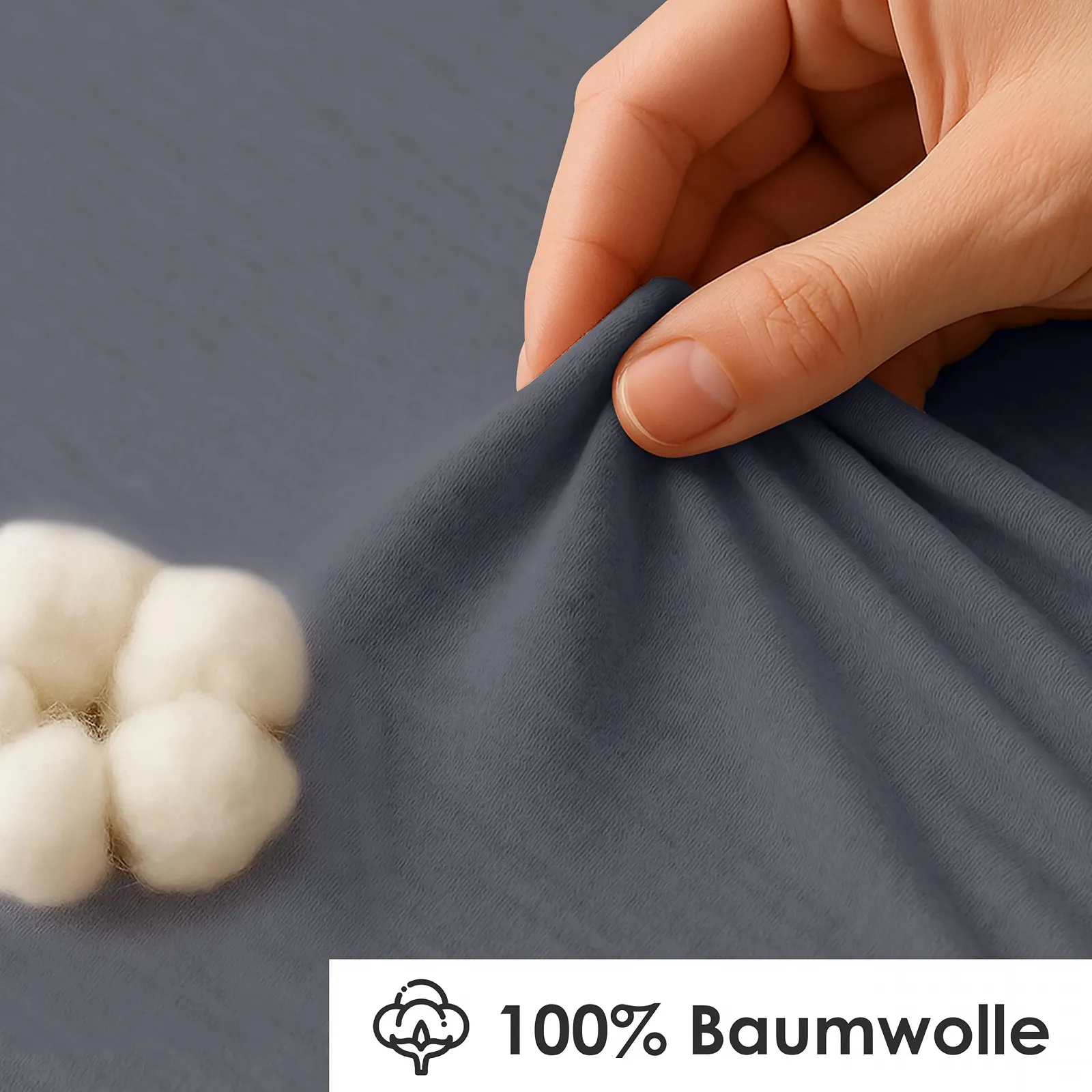 Простыня на резинке Strauss Home Jersey 100% хлопок 140 x 220 - 160 x 220 см для большой водяной кровати с пружинным матрасом Антрацит, фото №5 Простыня на резинке Strauss Home Jersey 100% хлопок 140 x 220 - 160 x 220 см для большой водяной кровати с пружинным матрасом Антрацит, фото №5