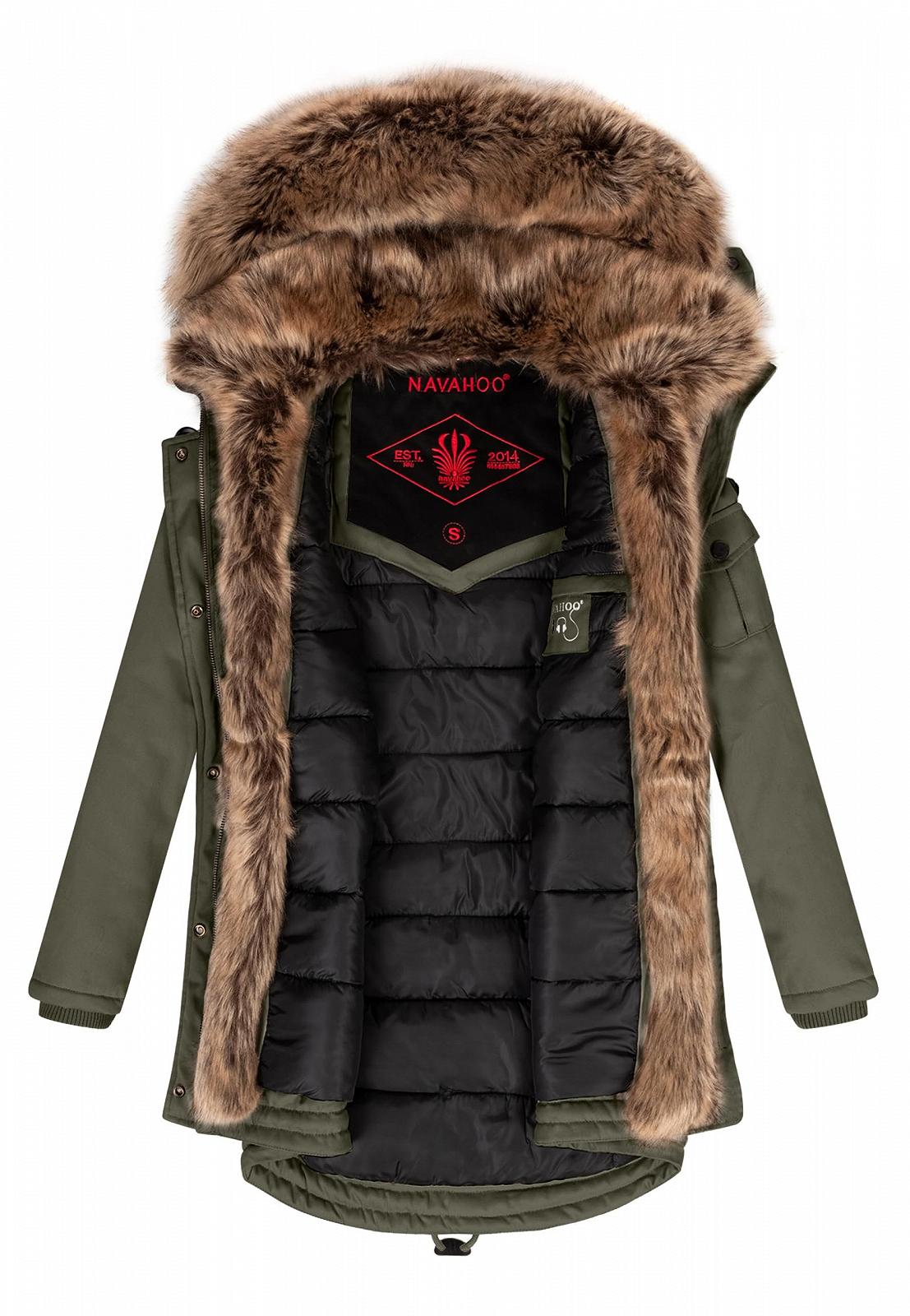 Жіноча зимова куртка Navahoo Парка Довге пальто B380, фото №5