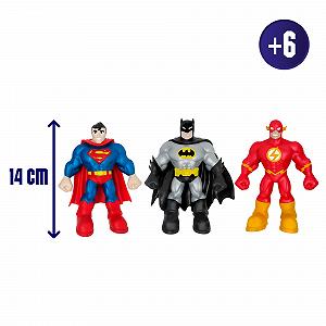 Фигурки Супергероев Bizak MONSTERFLEX DC 64392024, эластичные, 25 см, набор из 3 штук synthetic.ua - Фото 1