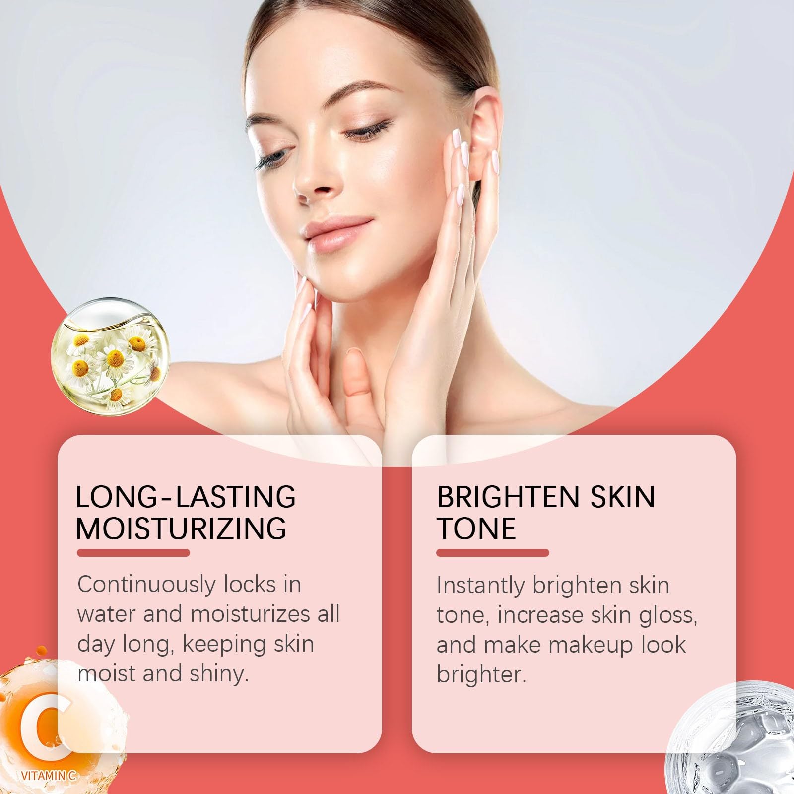 Спрей Tmianya Fixing Moisturising 100 мл Освітлюючий ефект макіяжу Червоний, фото №5