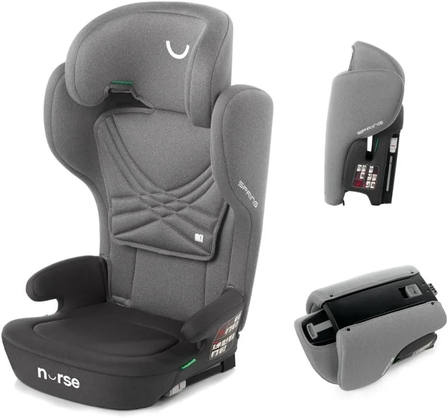 Портативне автокрісло Nurse Spring i-Size / 100-150 см / 4-12 років / Isofix / Сірий колір, фото №1 Портативне автокрісло Nurse Spring i-Size / 100-150 см / 4-12 років / Isofix / Сірий колір, фото №1